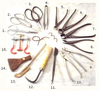 Bonsaï outils matériels